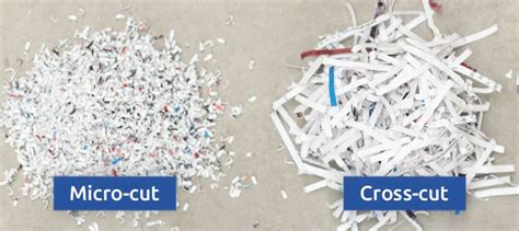 cross cut shredder vs micro cut shredder